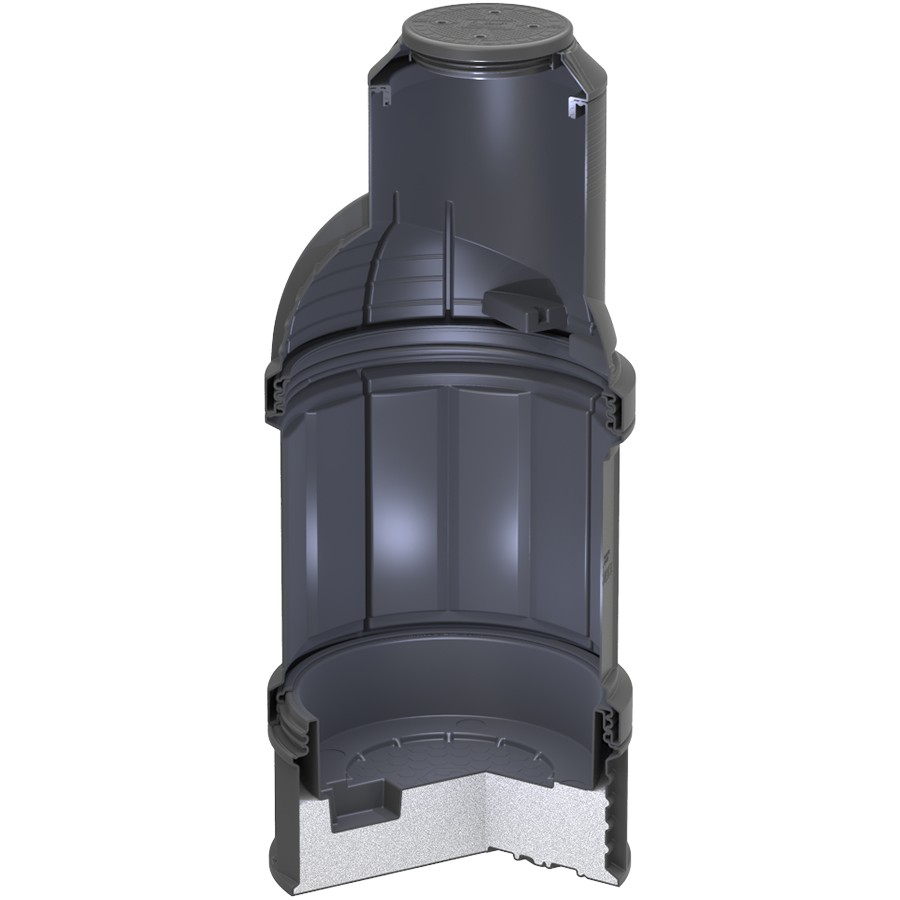 Колодец Ruwel КС-7 с крышкой D560 мм