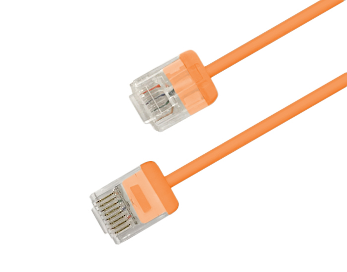 Патч-корд Hyperline U/UTP, категория 6 (100% Fluke Component Tested), 32AWG, LSZH, 1 м, оранжевый