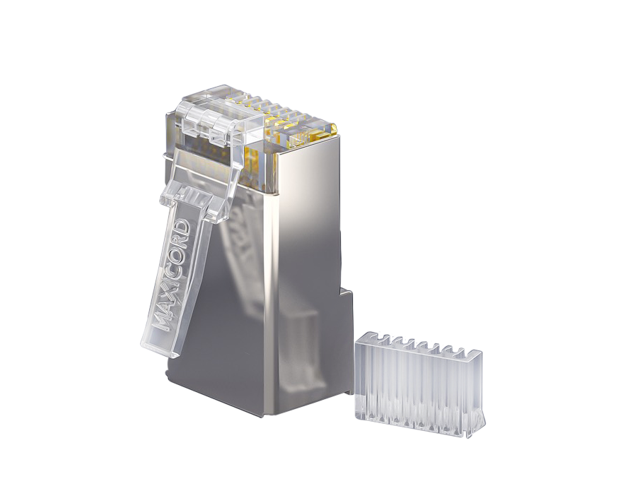 Коннектор Maxicord RJ-45(8P8C) кат.6 универсальный экранированный, 100 шт