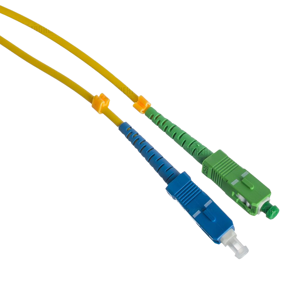 Патч-корд оптический SC/UPC-SC/APC SM (9/125мкм) simplex (3.0мм) 0.5м