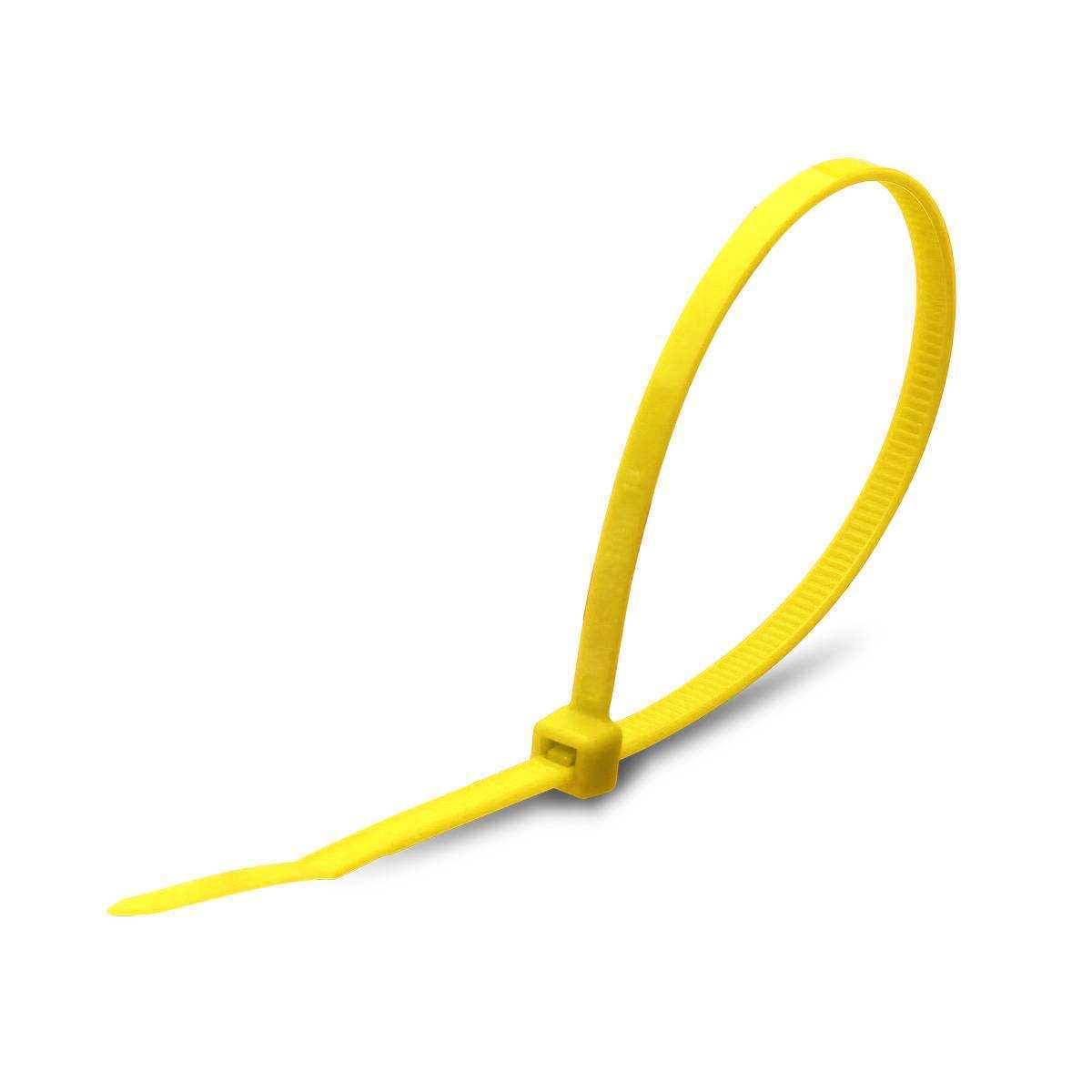Стяжка нейлоновая Fortisflex КСС 4х200 (желт) (100шт)