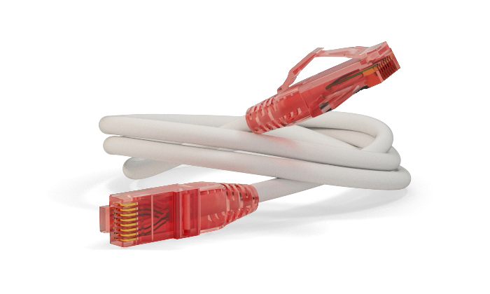 Патч-корд Hyperline U/UTP, Cat.5e (100% Fluke Component Tested), LSZH, 0.5 м, белый